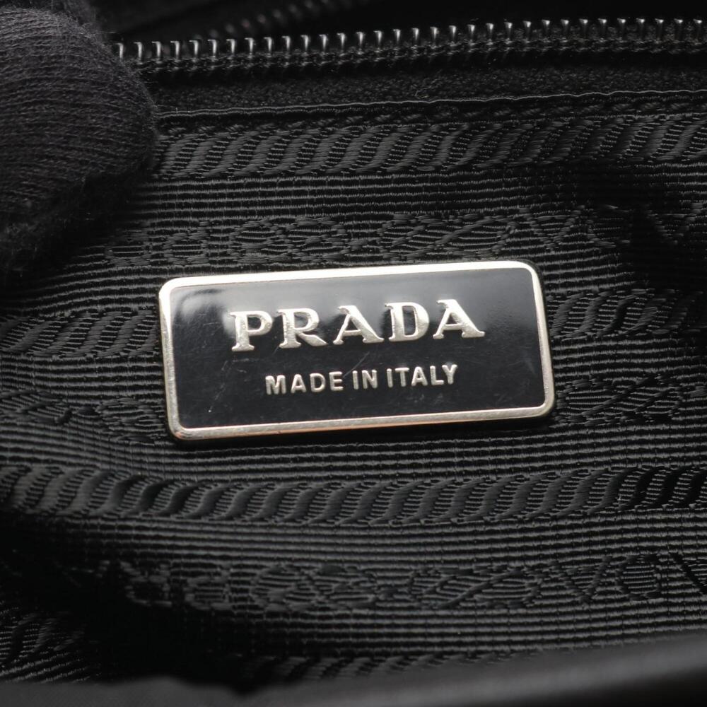 Prada PRADA Shoulder Bag Handbag Nylon Men's Women's Black - Picture 4 of 10